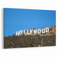 Hollywood Sign with Clear Blue Sky - Iconic California Landmark Wall Art