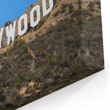 Hollywood Sign with Clear Blue Sky - Iconic California Landmark Wall Art
