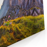 Dolomites Photography Print - Italy Scenery Canvas of Mountain Sunrise