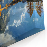 Mountain Landscape Art - Dolomites Canvas Print of Alpine Reflection