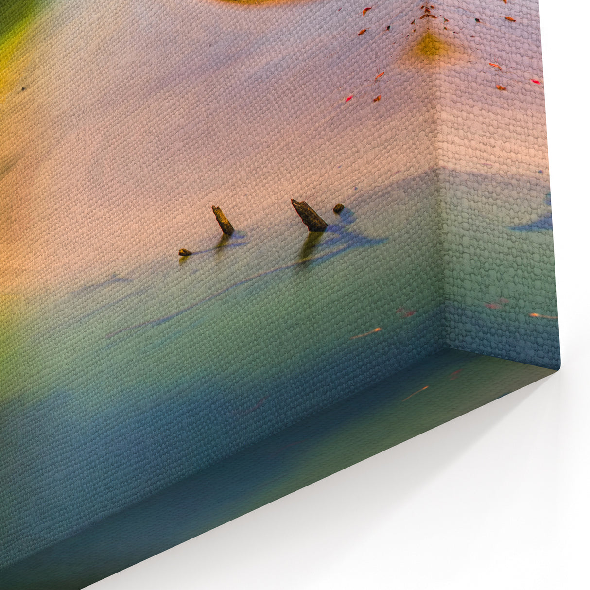 Kauai Nature Art – Serene River Meets Ocean Canvas & Framed Print