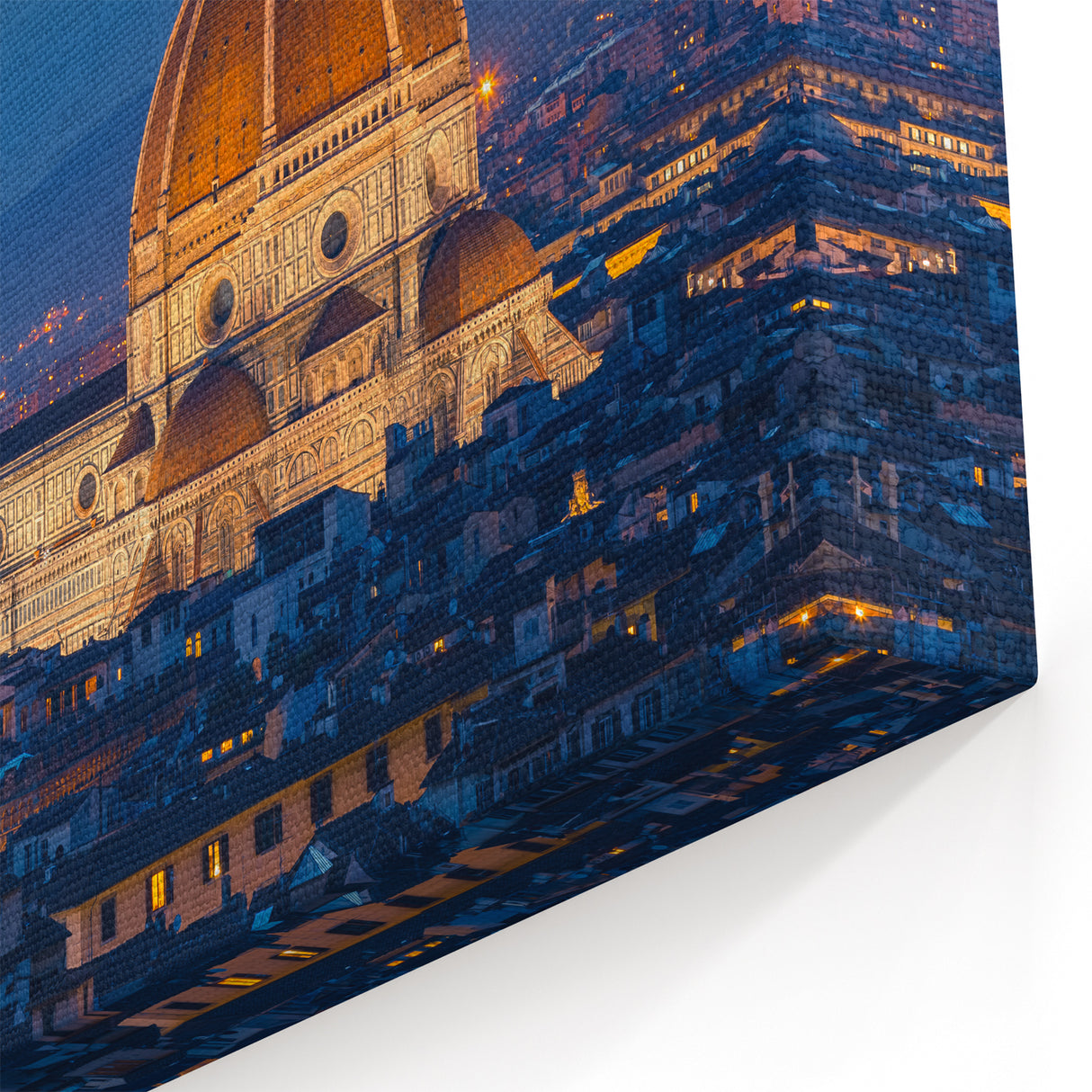 Florence Wall Art - Italian Landscape Art of Duomo Sunset Canvas