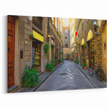 Florence Wall Art - Italian Landscape Art of Quaint City Street
