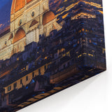 Florence Canvas Print - Italian Landscape Art of Duomo at Dusk
