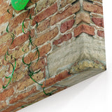 Masonry Wall Art - Rustic Brick and Stone with Balloons Canvas Print