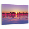 Hawaiian Beach Art - Vibrant Maui Sunset Over Palm Trees and Ocean