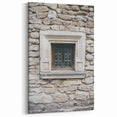 Masonry Wall Art - Vintage Stone Window Architectural Canvas Print
