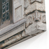 Masonry Wall Art - Vintage Stone Window Architectural Canvas Print