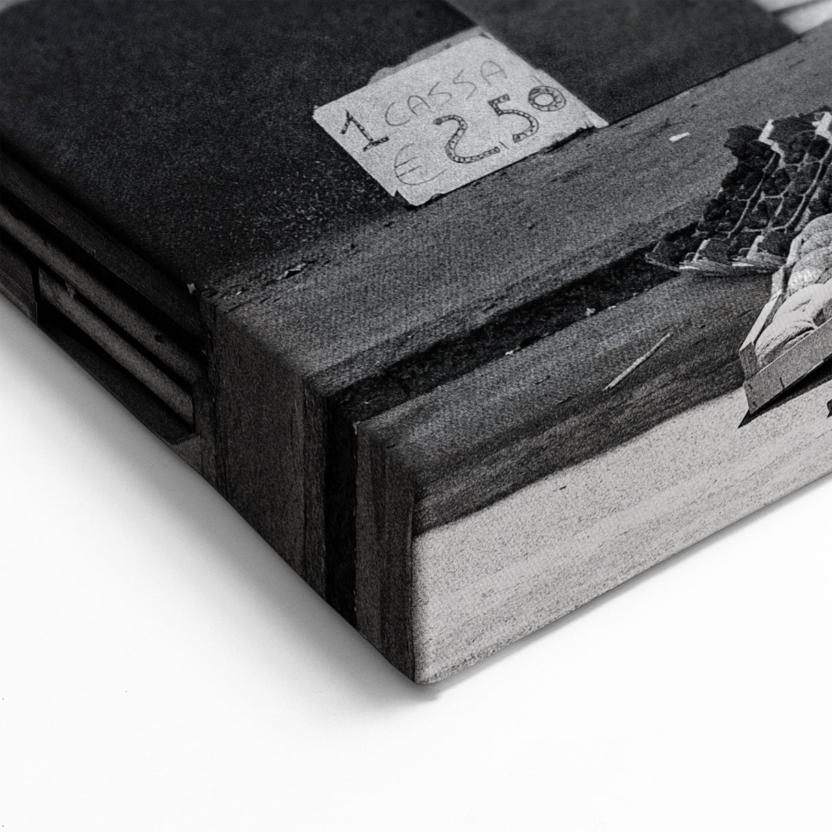 Masonry Wall Art - Vintage Italian Street Scene in Black and White Print