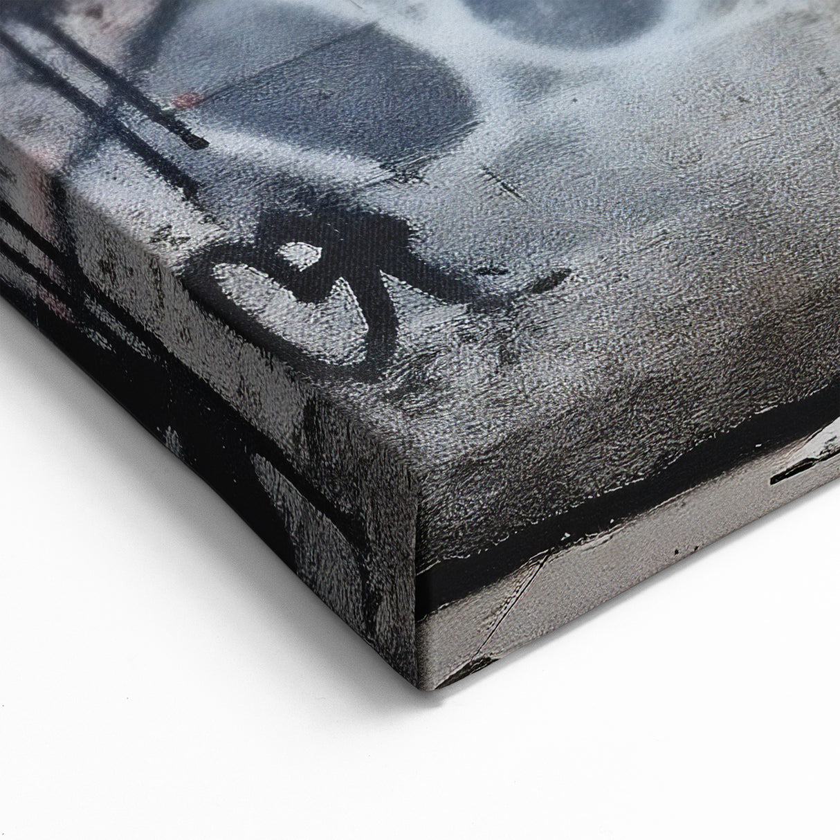 Masonry Wall Art - Urban Graffiti on Stone Wall Canvas Print