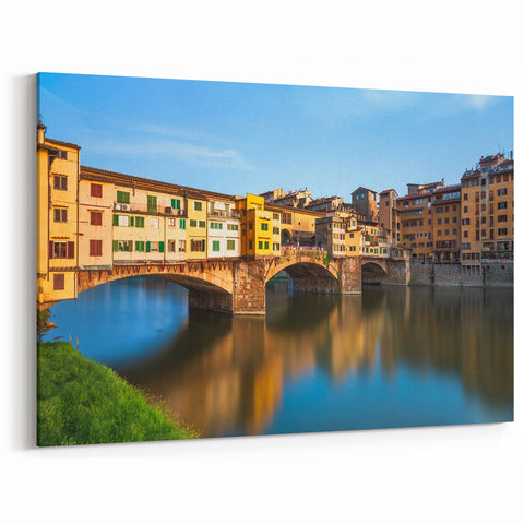 Florence Cityscape Painting - Ponte Vecchio Tuscany Italian Landscape Art
