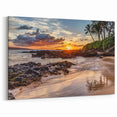 Maui Wall Art – Stunning Hawaiian Sunset Beach Photography Print