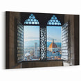 Florence Cityscape Painting - Duomo View Through Historic Window Art