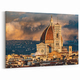 Florence Canvas Print - Duomo Sunset Over Tuscany Italian Landscape Art