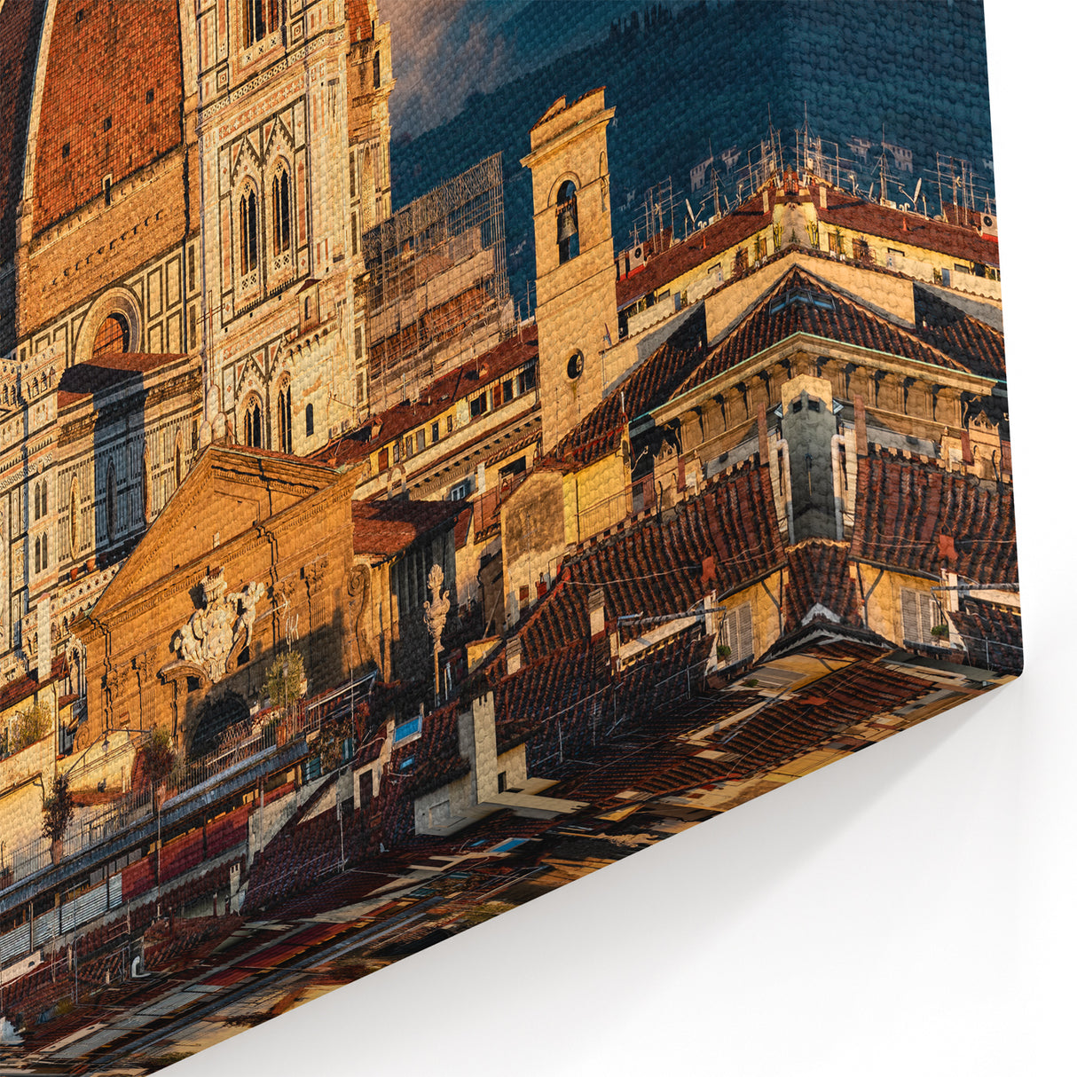 Florence Canvas Print - Duomo Sunset Over Tuscany Italian Landscape Art
