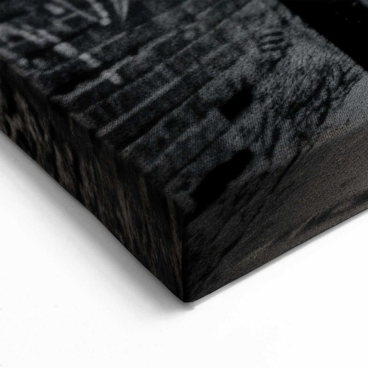 Classic Masonry Wall Art - Black and White Urban Street Canvas Print