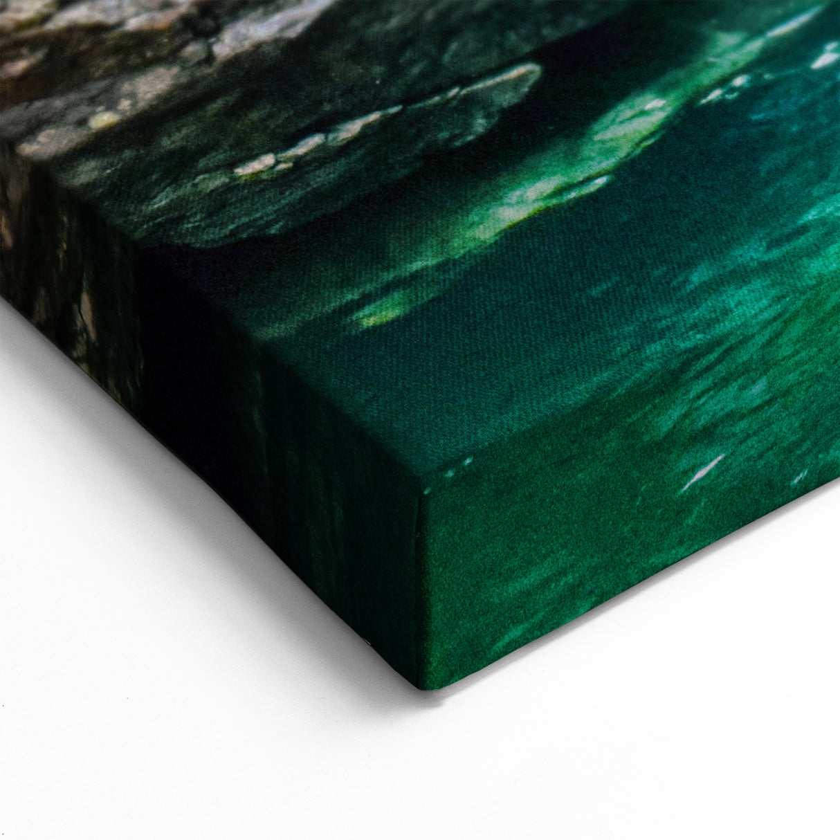 Vermont Waterfall Nature Art - Scenic Rocky Waterfall Canvas Print