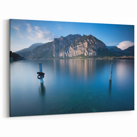 Lake Como Wall Art - Scenic Lake Como Canvas for Home Decor
