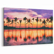 Hawaiian Sunset Prints – Tropical Palm Trees Reflection Photography Art