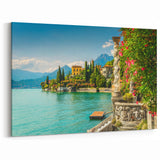 Lake Como Photography - Italian Villa by the Lake Canvas Prints