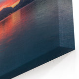 Lake Como Wall Art - Vibrant Italian Sunset Canvas Prints