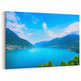Lake Como Canvas Prints - Scenic Italian Lake with Bright Blue Waters