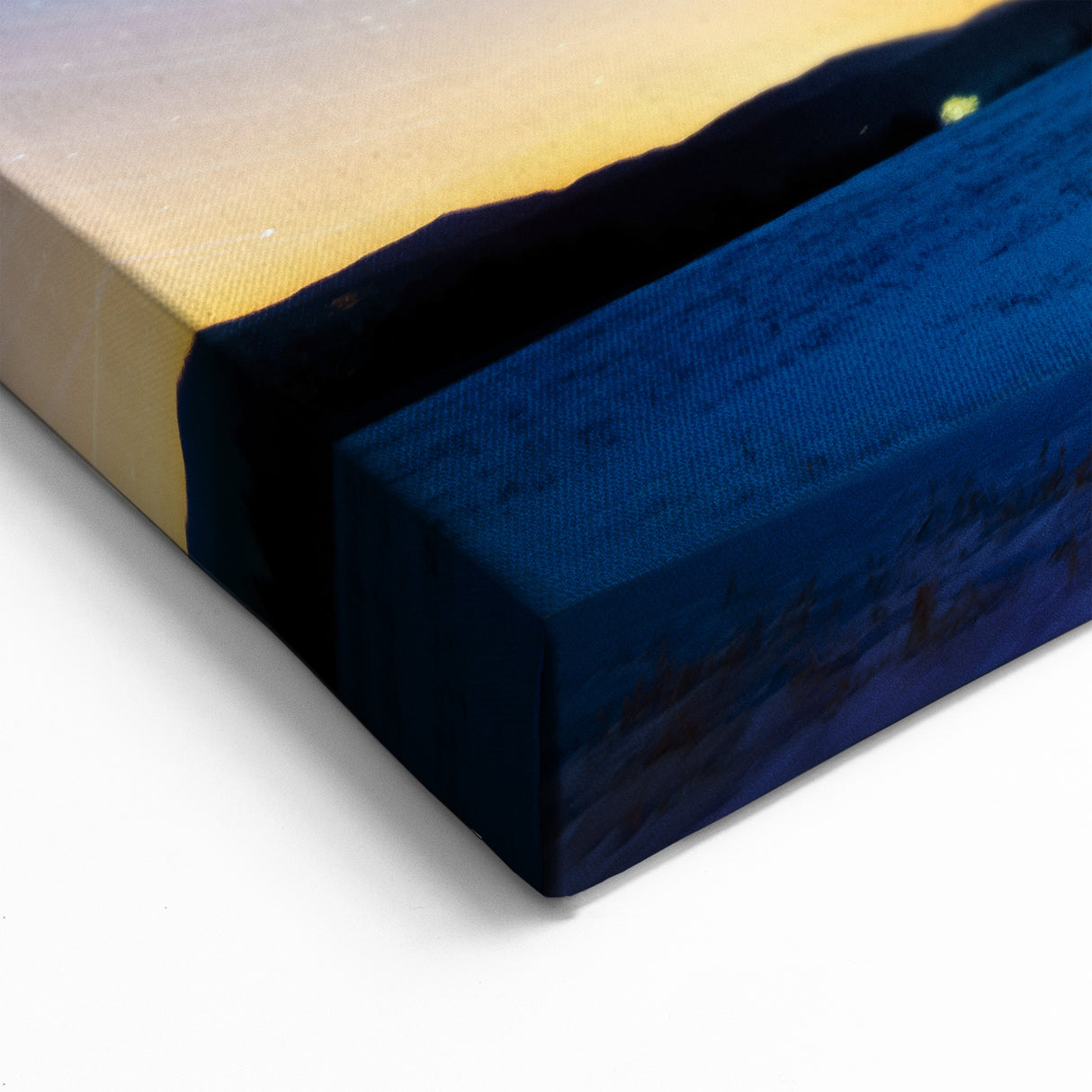 Vermont Night Sky Star Trails - Captivating Winter Landscape Canvas Print