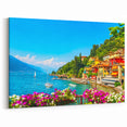 Lake Como Wall Art - Colorful Italian Village by the Lake Prints
