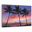 Hawaiian Nature Art – Maui Palm Tree Sunset Silhouette Wall Print