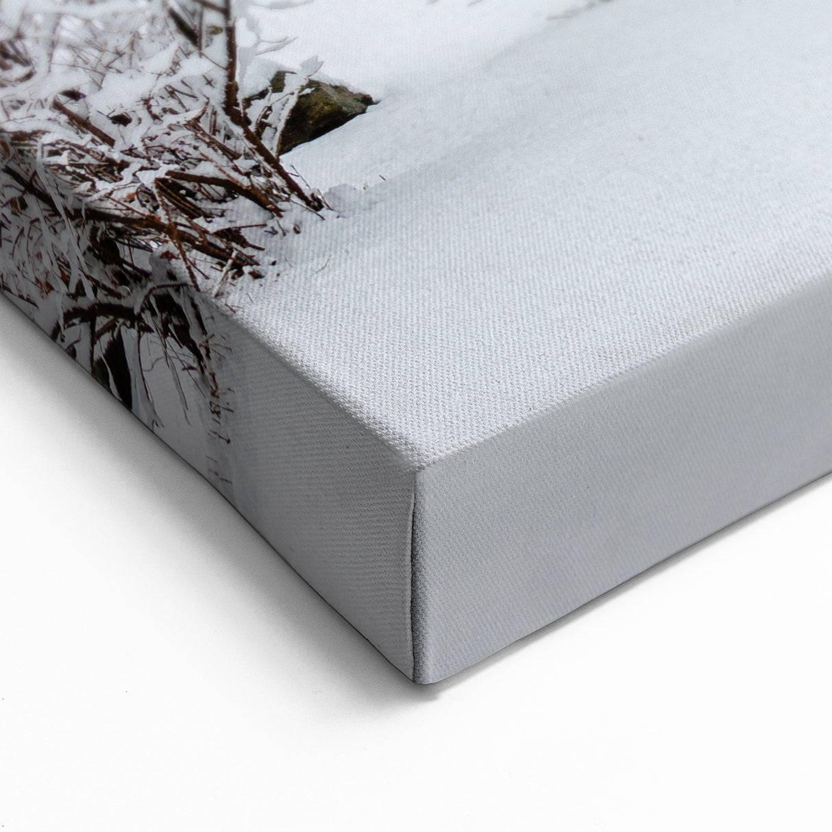 Vermont Winter Barn Art - Red Barn in Snowy Landscape Canvas Print