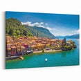 Lake Como Canvas Prints - Colorful Italian Village by the Lake