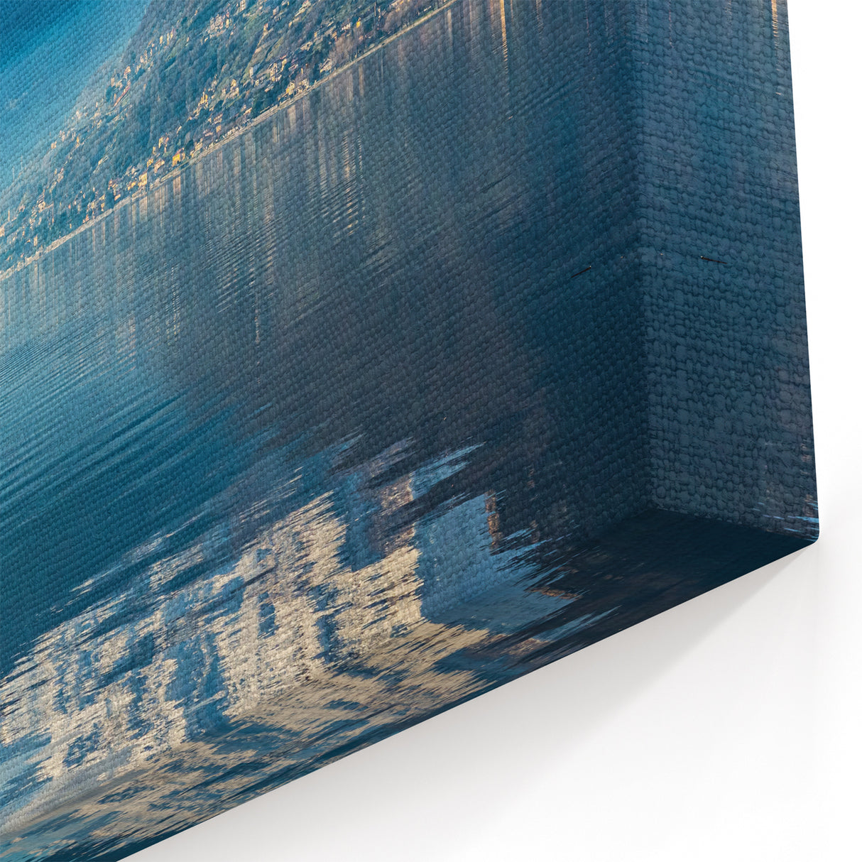 Lake Como Photography - Serene Sailboat on Italian Lake with Mountains