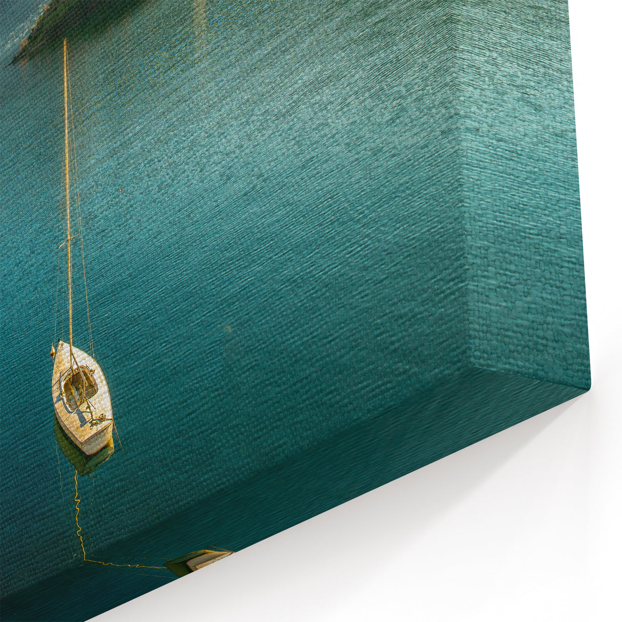 Lake Como Canvas Prints - Peaceful Italian Lake Scene with Sailboat