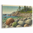 Acadia National Park Posters - Rocky Coastal Shoreline Art Print in Maine
