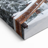 Vermont Snowy Covered Bridge Art - Winter Landscape Canvas Print