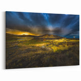 Scenic Idaho Photography - Dramatic Sunset Over Idaho Mountains Wall Art
