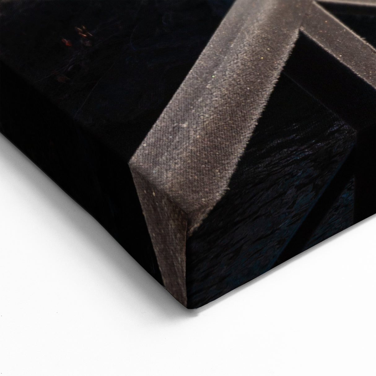 Vermont Winter Bridge Art - Frosty Trees and River Scenic Canvas Print