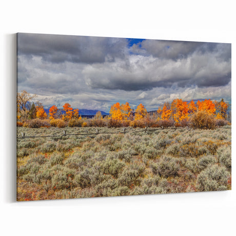 Scenic Idaho Prints - Autumn Foliage Landscape for Home Decor