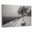 Idaho Canvas Art - Minimalist Winter Scene Photography for Home Decor