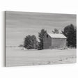 Idaho Wall Art - Rustic Winter Barn in Snow for Minimalist Home Decor