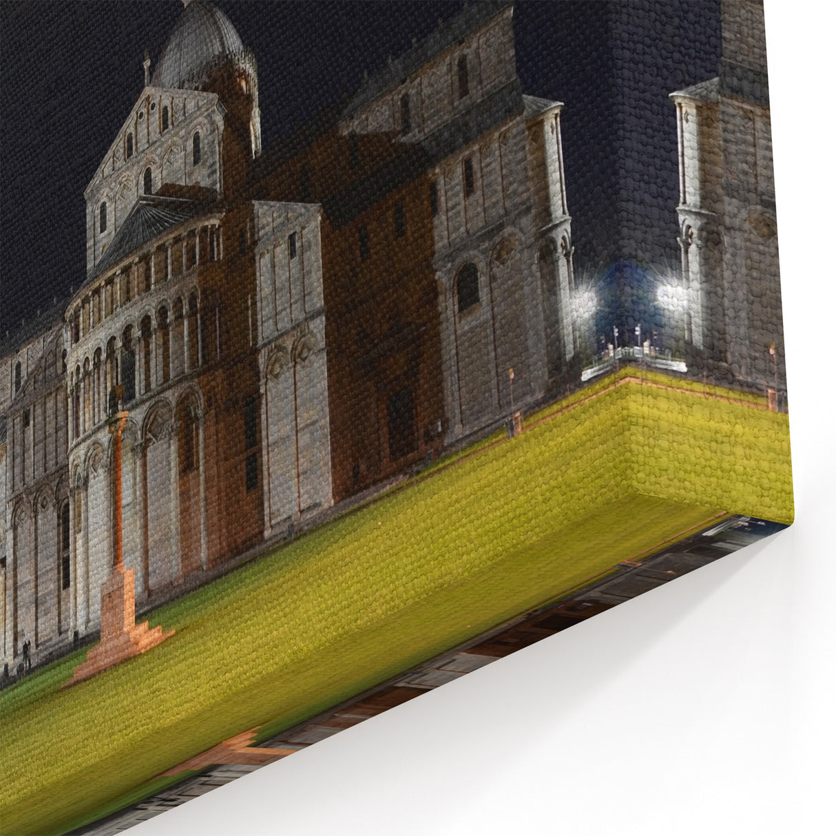 Pisa Tower Art Prints - Iconic Leaning Tower of Pisa Night Photography