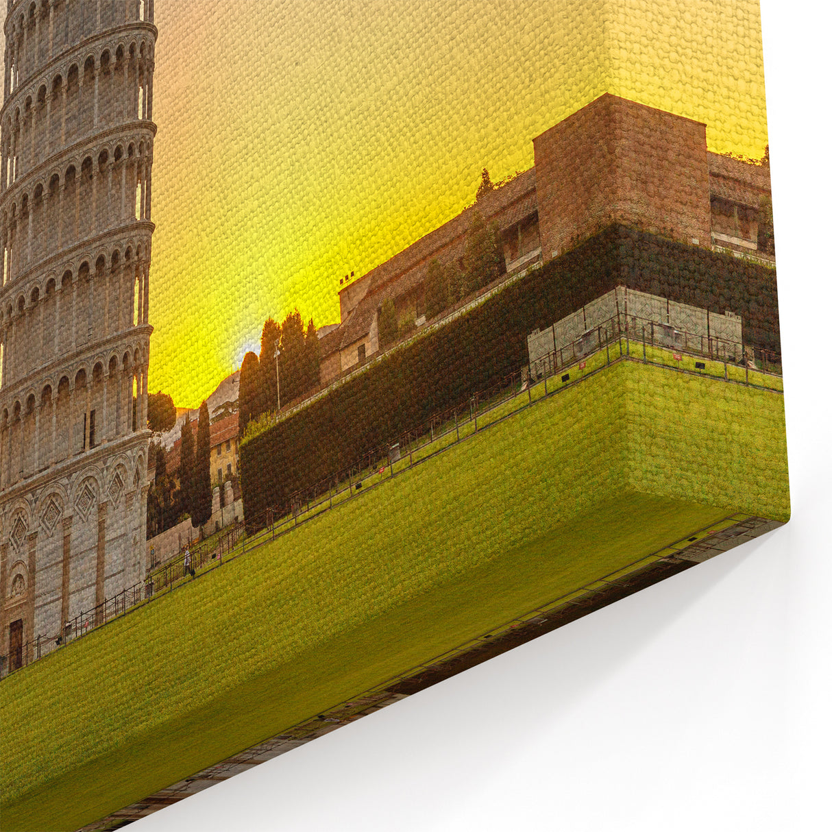Leaning Tower of Pisa Wall Art - Pisa Landmark at Sunrise Art