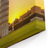 Leaning Tower of Pisa Wall Art - Pisa Landmark at Sunrise Art
