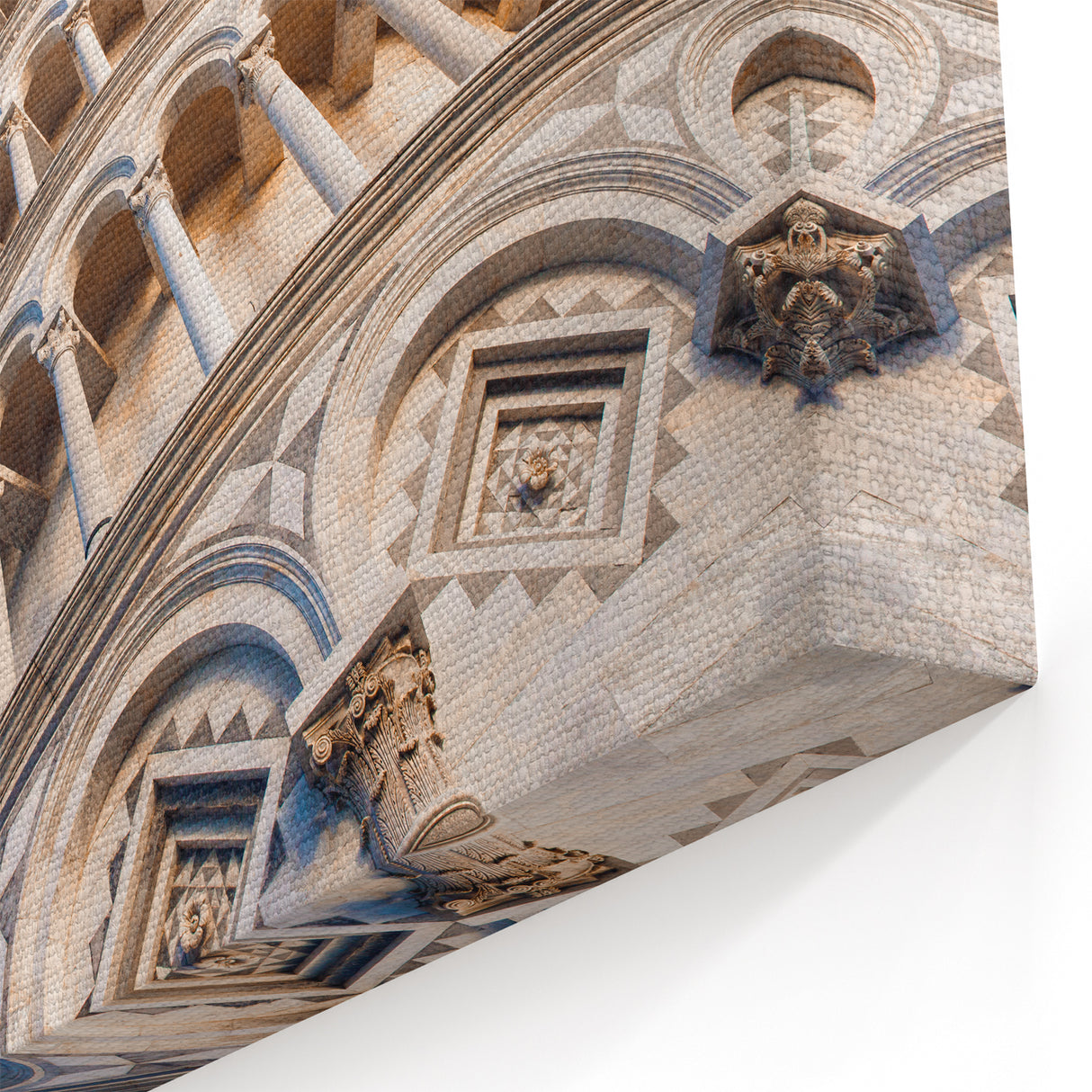 Pisa Tower Art Prints - Leaning Tower of Pisa Close-Up Photography