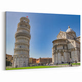 Pisa Canvas Prints - Vibrant Leaning Tower of Pisa Daytime Photography