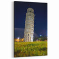 Leaning Tower of Pisa Wall Art - Nighttime Pisa Landmark Photography