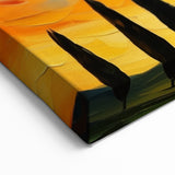 Pisa Canvas Prints - Vibrant Leaning Tower of Pisa Abstract Art