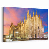 Milan Wall Art - Duomo di Milano Architecture at Sunset Print