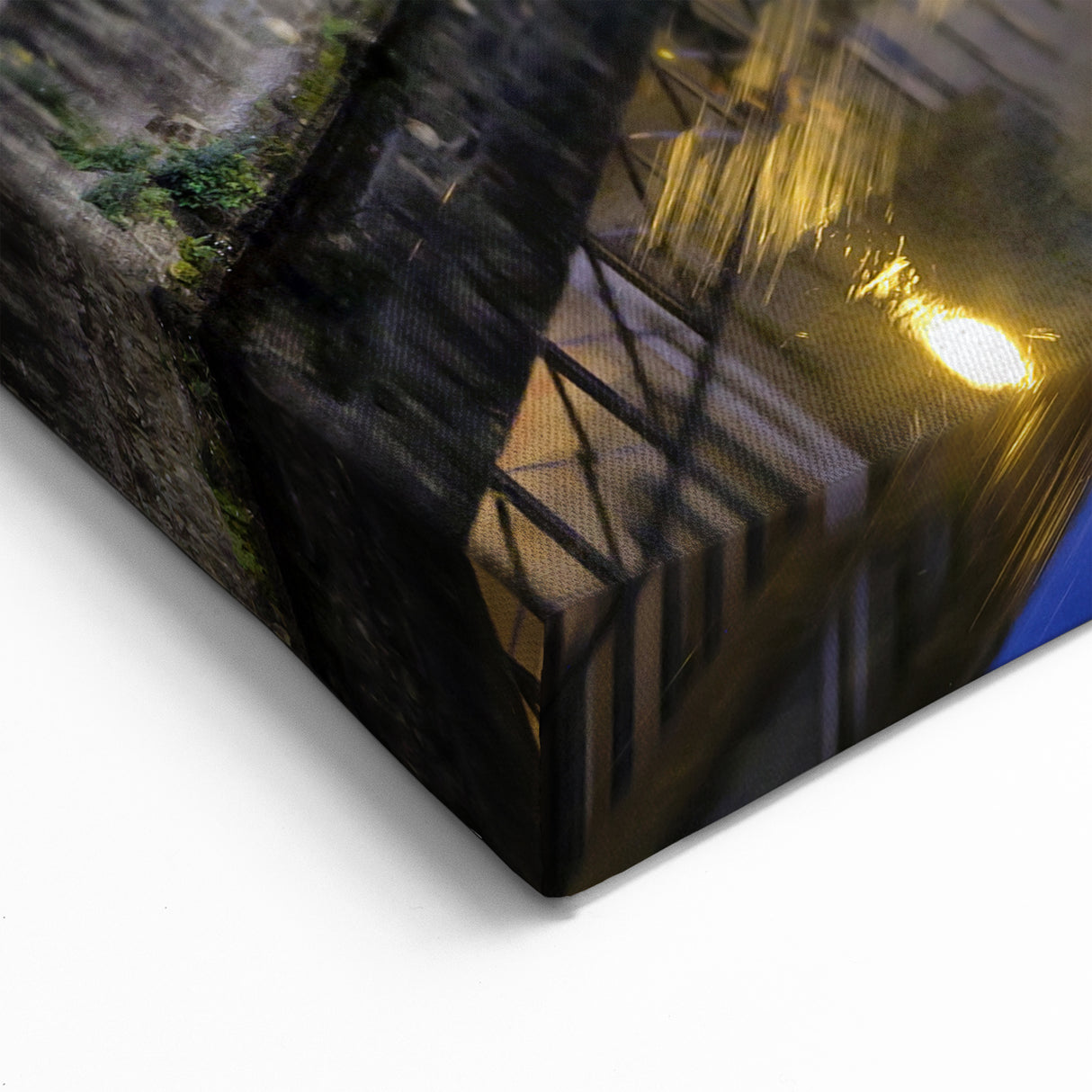 Milan Skyline Print - Evening View of Navigli Canal in Milan