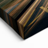 Milan Cityscape Canvas - Modern Skyline with Traffic Light Trails